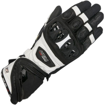 Free shipping Alpine GP Pro Supertech Black/White Motorcycle Leather Gloves Racing Glvoes Motorbike Cowhide Gloves