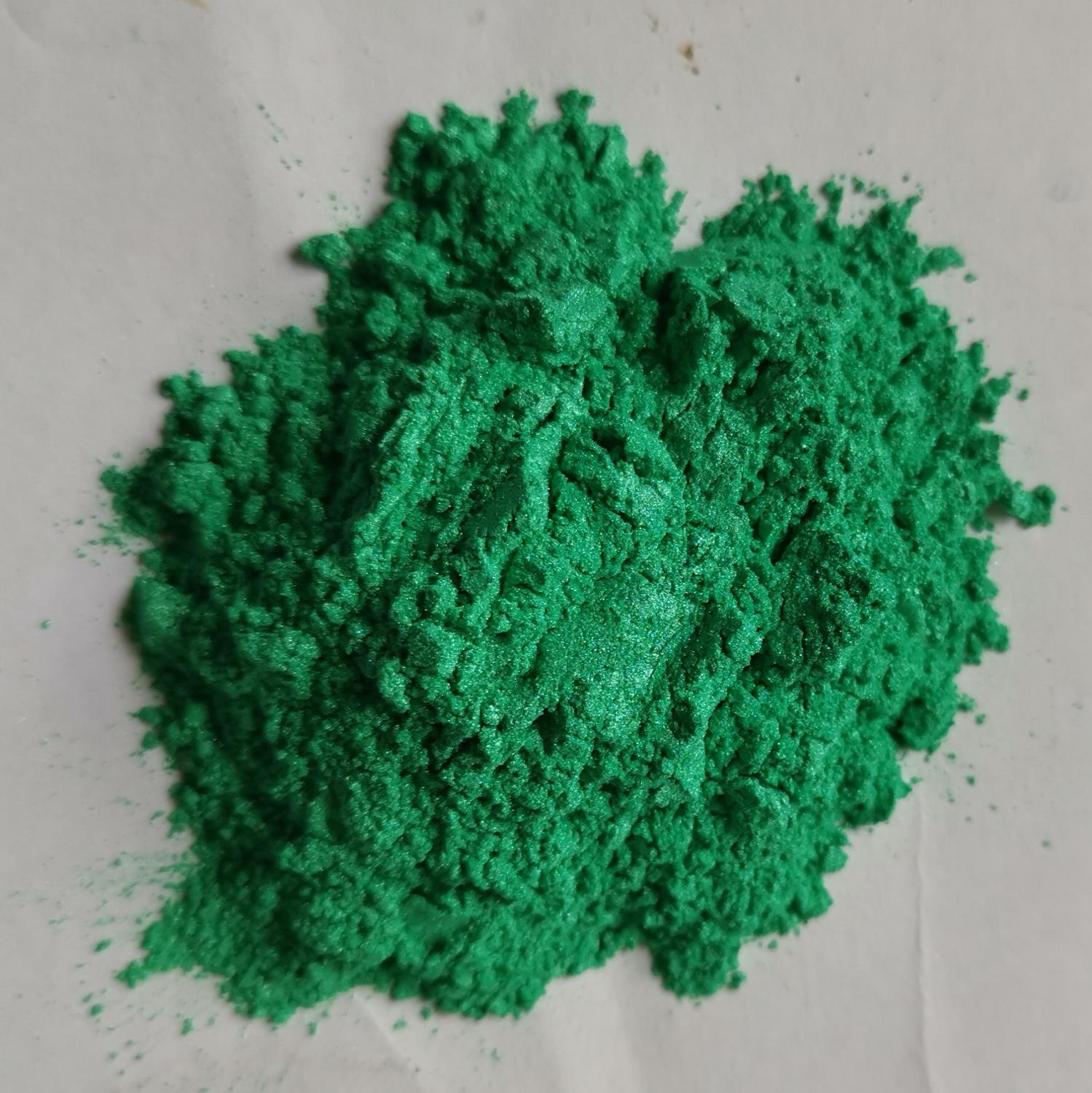 natural mica pearl pigment powder jade green 4506 for paints and cosmetics