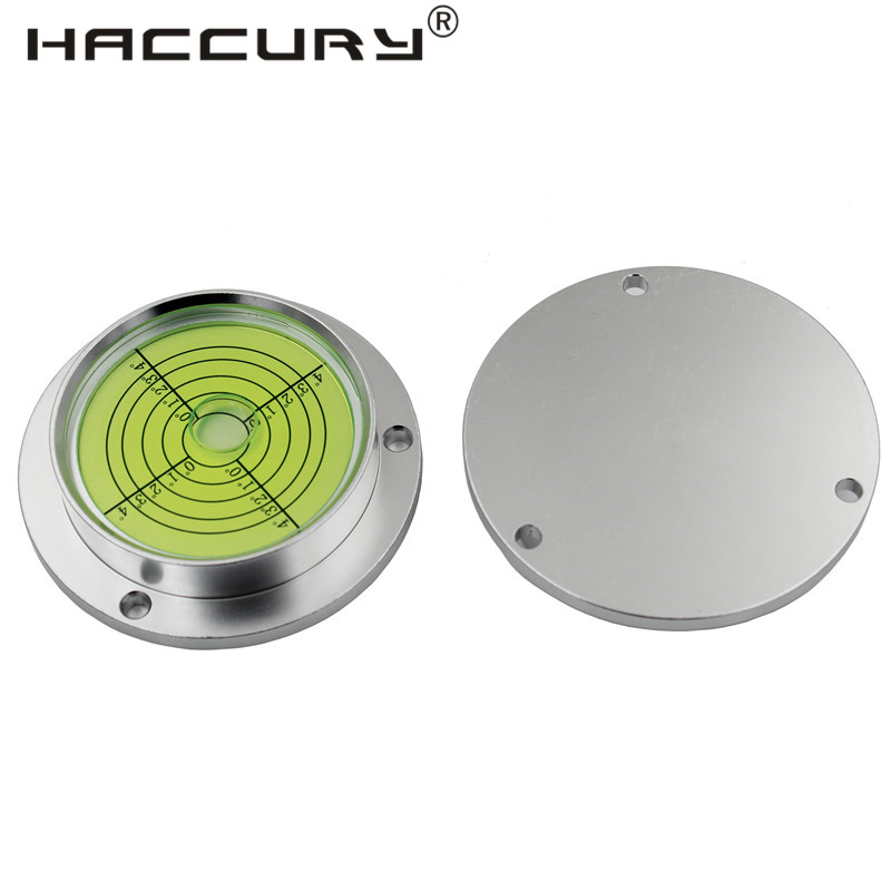 HACCURY Disc level Measuring Instrument Universal level bubble High precision horizontal bubble Green White Color Size 90*71*20