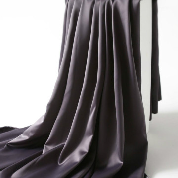 Soft black matte chiffon satin tulle fabric for dress shirts, by the meter, white, pink, burgundy, green, blue and purple