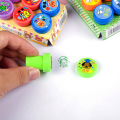 10pcs/Set Children Toy Stamps Cartoon Animals Fruits Traffic Smile Kids Seal For Scrapbooking Stamper DIY cartoon stamper Toys