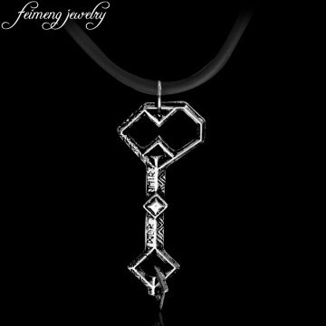 Thorin Oakenshield Key Necklace Oak Shield Treasure Key Of Lonely Mountain Necklaces For Men Woman Fashion Collar Choker Jewelry