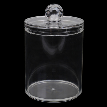 New 7X10CM Single Layer Clear Acrylic Storage Box Holder Transparent Cotton Swabs Stick Cosmetic Makeup Organizer Case