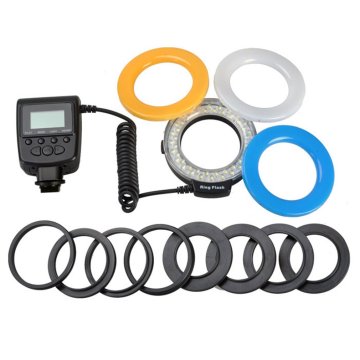 2021 HOT Macro LED Ring Flash Light For Canon For Nikon For Panasonic For Pentax For Olympus DSLR Camera