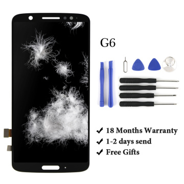 For Motolora G6 LCD Display Touch Screen Digitizer Assembly Replacement Parts + Tools For Mobile Phone G6 XT1925 5.7