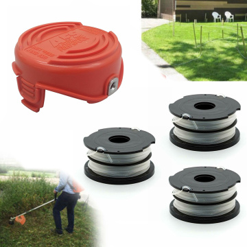 1*Strimmer Spool Cover + 3*Spool And Line For Black & Decker GL315 GL350 GL650 String Trimmer Garden Supplies Accessories New
