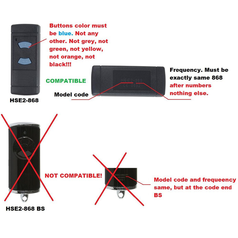 Hormann remote control opener replacement HSM2 868 HS4 HSZ2 HSM4 868mhz HORMANN garage door gate remote control top quality