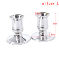 2pcs Plastic Candle Base Holder Pillar Candlestick Stand For Electronic Candles holder Christmas Party Home Wedding Decoarations