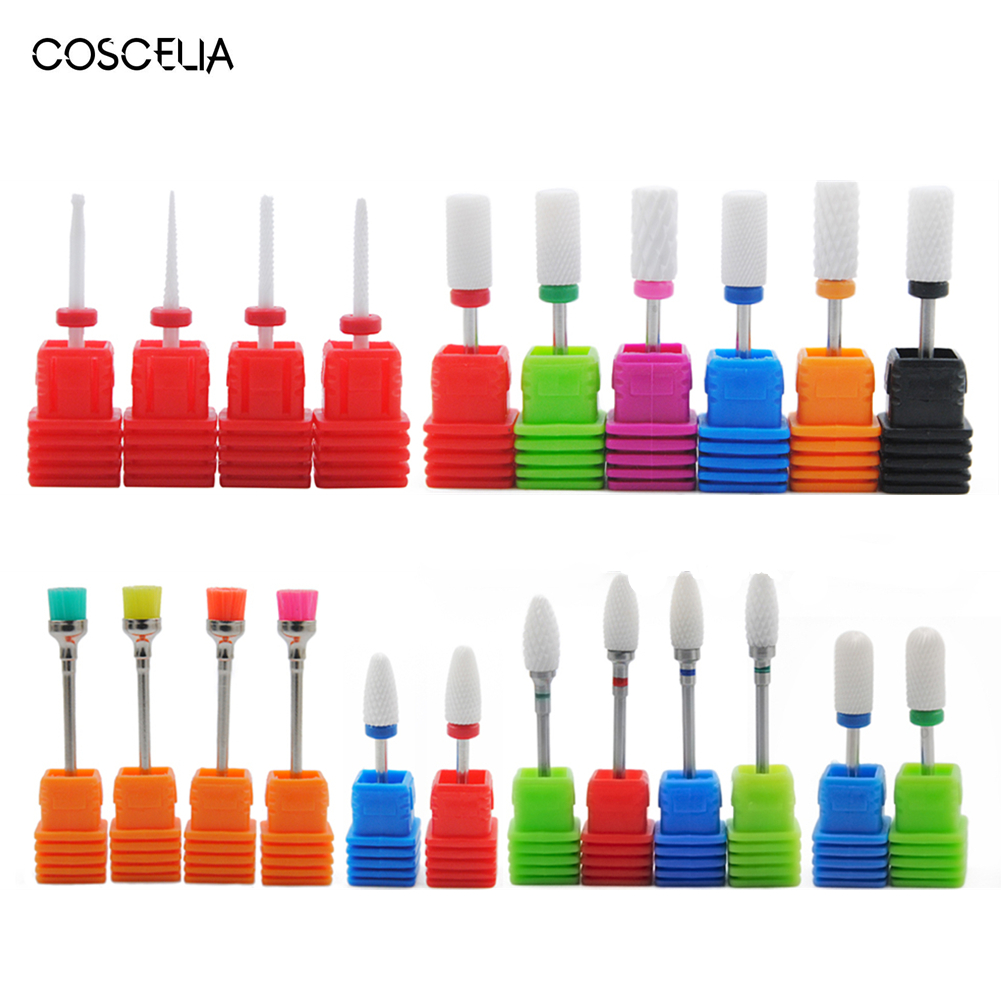 Ceramic Nail Drill Bits Machine For Manicure Accessories Nail Files Mill Cutter Nail Tools Rotary Milling Cutter For Manicure