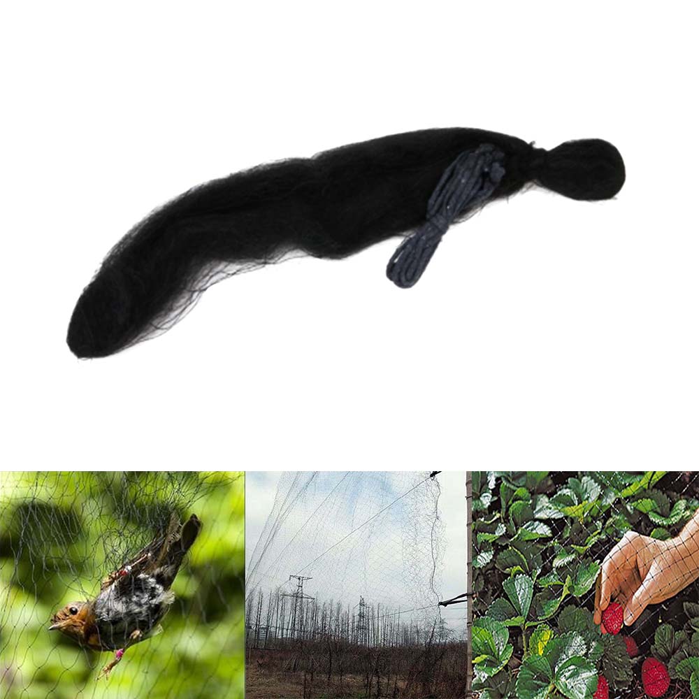 Useful Black Mesh Anti Bird Mist Nets Vegetable Garden Orchard And Garden Protect Nylon Netting Bird Hunting Net Garden Tools