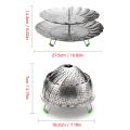 Telescopic Folding Steamer Vegetable Steamer Basket - Stainless Steel Double Steamer for Instant Pot Accessories/Pressure Cooker