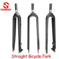 TOSEEK 26/27.5/29er Mountain Bike Full Carbon Fiber Forks MTB Bicycle Tapered Fork Rigid Straight Disc Brake Bike Fork