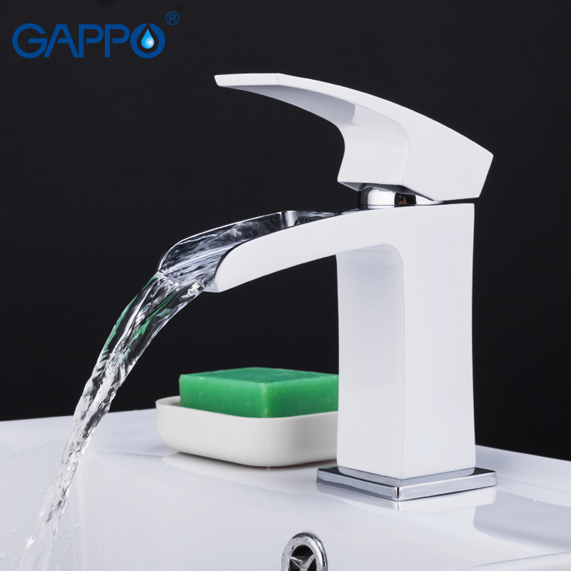 GAPPO basin faucets Waterfall Basin Faucet Bathroom Sink Taps Basin Mixer Sinks Mixer Tap Cold And Hot Water Tap