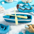 1PC Boat Figurine Miniature Ship Artificial Paddle DIY Resin Craft Fairy Garden Ornament Dollhouse Accessories Home Decorations