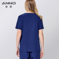 ANNO Elastic Scrubs Set Nursing Spandex Clinics Suit Unisex Non sticky hair Pet Hospital Clothing Nursing Uniforms