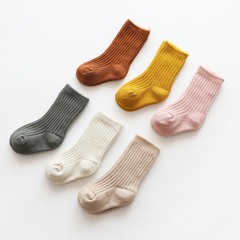 Thicken Baby Kids Socks Autumn Winter Cotton Striped Socks Warm Toddler Boy Girls Floor Socks Children Clothing Accessories