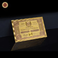Thailand 24K Gold Foil Bank Note Thai Baht Fake Banknote Bill Money Collection Promotional Business Gift for Him Dropshipping