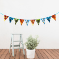 Party Supplies 1set Ninjagoing Theme Party Paper Banner Bunting Pennant Including 10 Flags And A String