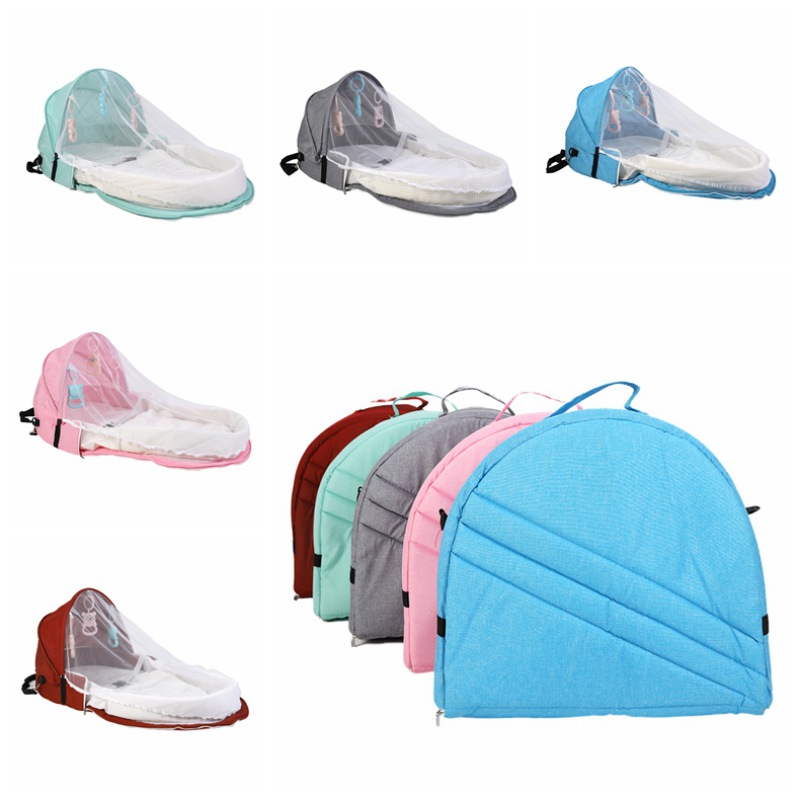 Portable Bed Foldable Baby Bed Travel Sun Protection Mosquito Net Breathable Infant Sleeping Basket for dropshipper