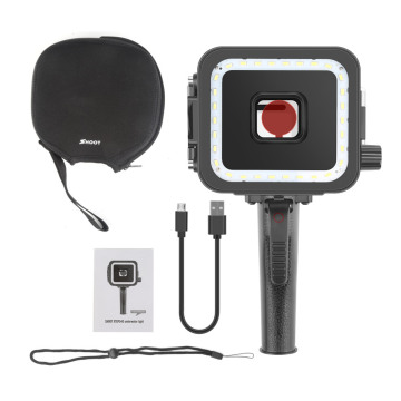 SHOOT Handheld Underwater LED Video Light Diving Light 900LM Underwater 40m with Red Filter for GoPro Hero 7/Hero 6/Hero 5 Black