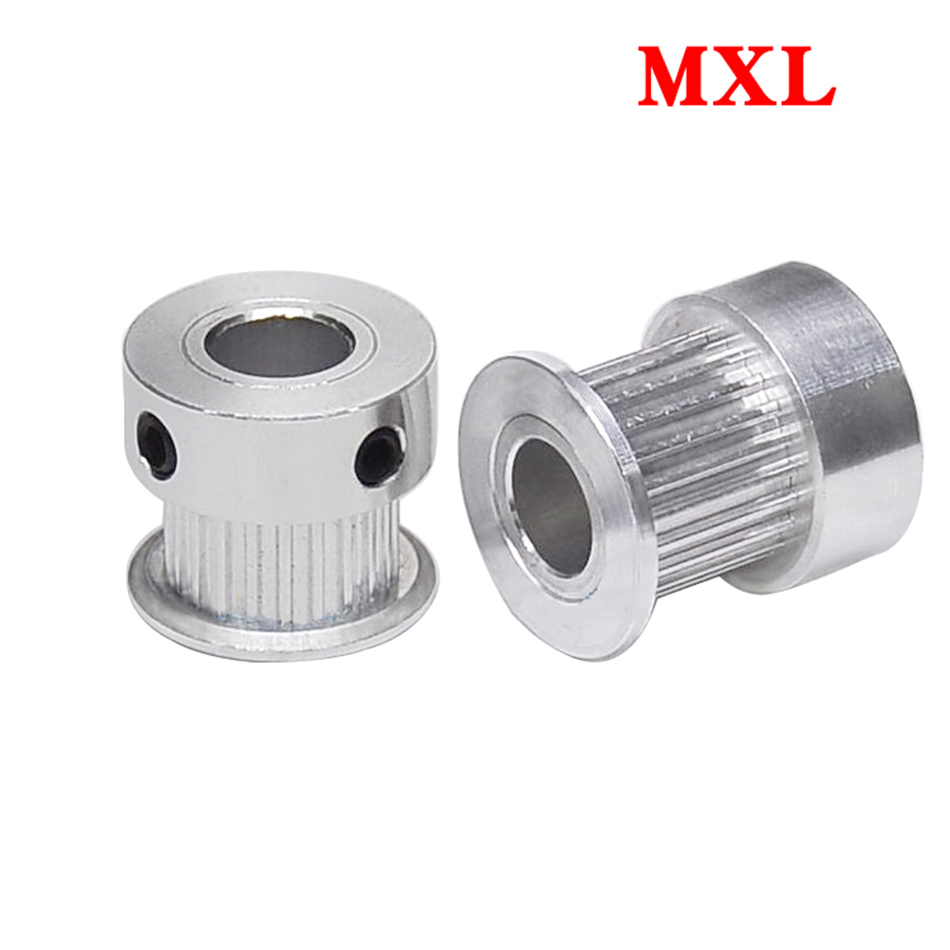 MXL 20 Tooth Aluminum Alloy Timing Pulley Synchronous Wheels Gear Part For Width 7/11mm Inner Hole 3.175-8 with Screw