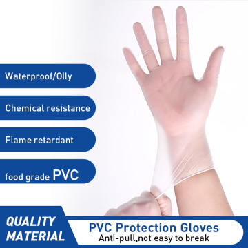 20pcs Disposable gloves PVC vinyl Gloves Dishwash Kitchen Garden Industrial Protection Latex free Transparent Household Gloves