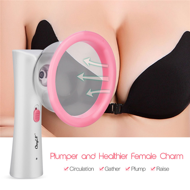 USB Rechargeable Automatic Breast Massager Female Vacuum Pump Enlargement Pump for Breast Massage Sucker Cup Bust Enhancer
