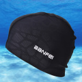Elastic Swimming Cap Waterproof Fabric Protect Ears Long Hair Sports Swim Pool Hat Shark Flexible Swimming Cap For Men Women