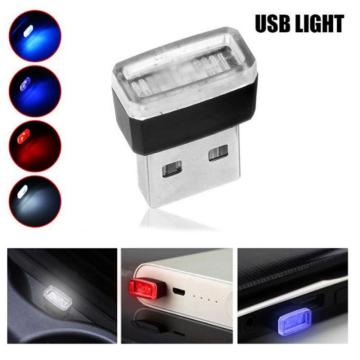 Mini LED Car Light USB Atmosphere Lights Colorful Car Ambient Light Decorative Lamp Emergency Lighting Portable Car Accessories