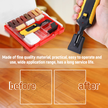 Professional Laminate Floor Repair Kit Laminate Repairing Kit Wax System Sturdy Casing Chips Scratches Mending Tool Set