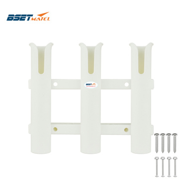 3 Tubes Link White ABS plastic fishing rod racks holder fishing rod rack socket for boat marine fishing box kayak boat yacht