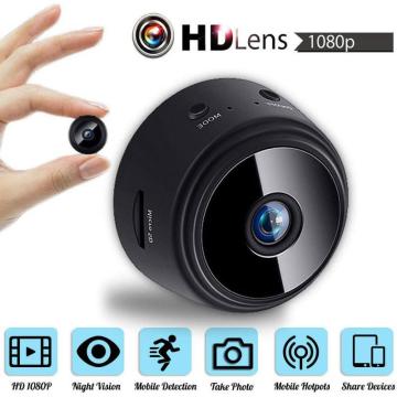 Wifi Mini Camera 1080P Wireless Night-Vision Mini Camcorders With Alarm Push Remote Monitor Home Security Camera A9 With Box