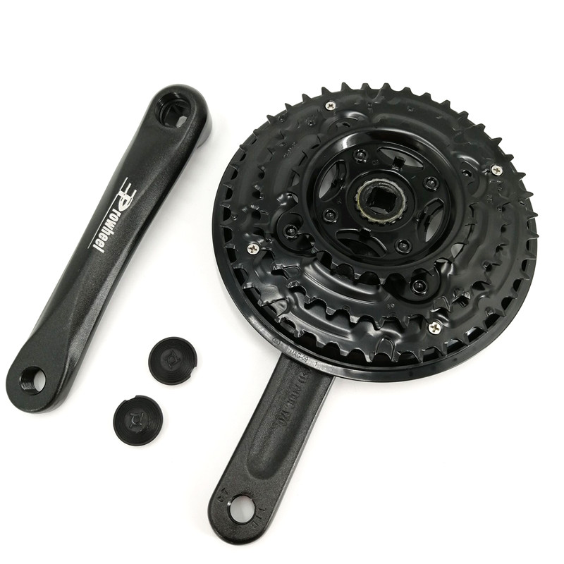 6-7-8 Speed MTB Mountain Bike Crankset 42-34-24T Chainwheel Chainring 170mm Crank 18-21-27 Speed Bicycle Part