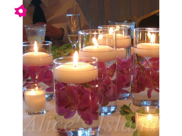 10pcs/Lot Water Floating Candles Home Decoration Wedding Birthday Party Dedals Paraffin Wax Candles