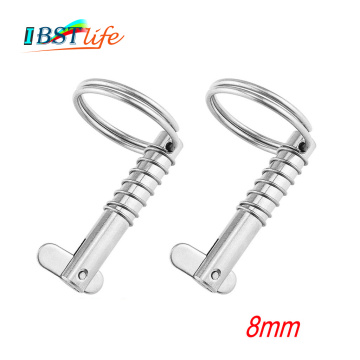 2PCS 8mm BSET MATEL Marine Grade 316 Stainless Steel Quick Release Pin for Boat Bimini Top Deck Hinge Marine hardware Boa