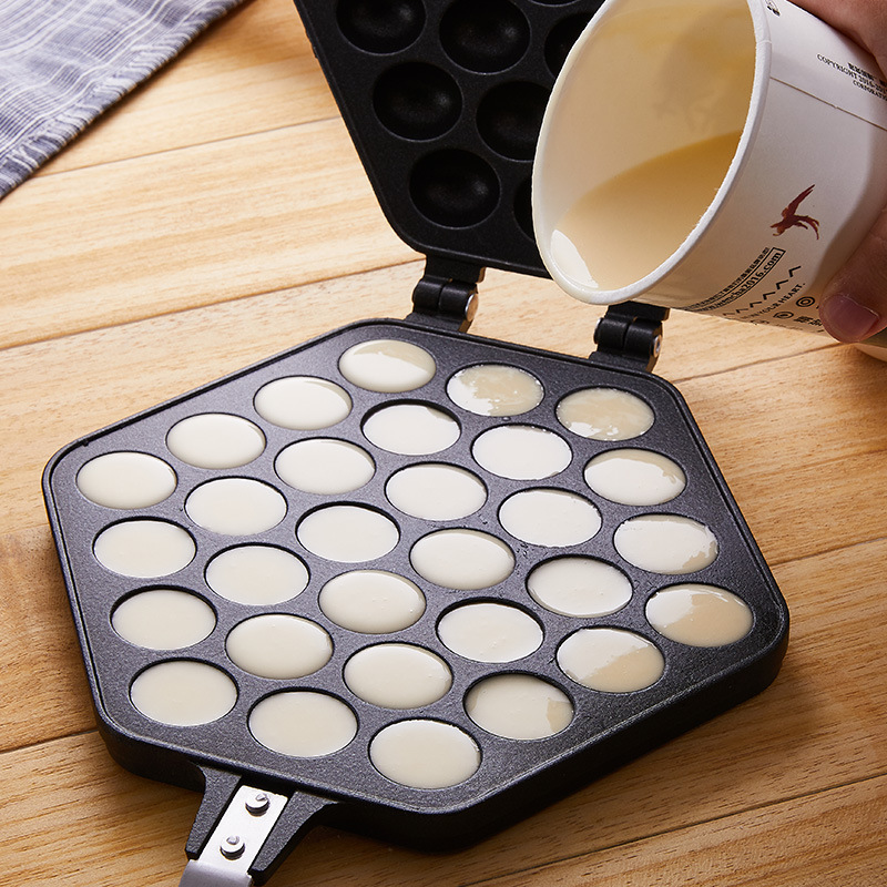 Egg Bubble Cake Baking Pan Mold Eggettes Iron Aluminum Hongkong Waffle Maker Mould Non-stick Coating DIY Muffins Plate