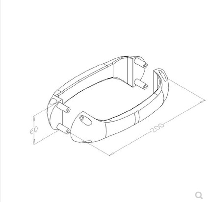 Garage door plastic handle / industrial door handle / garage door handle