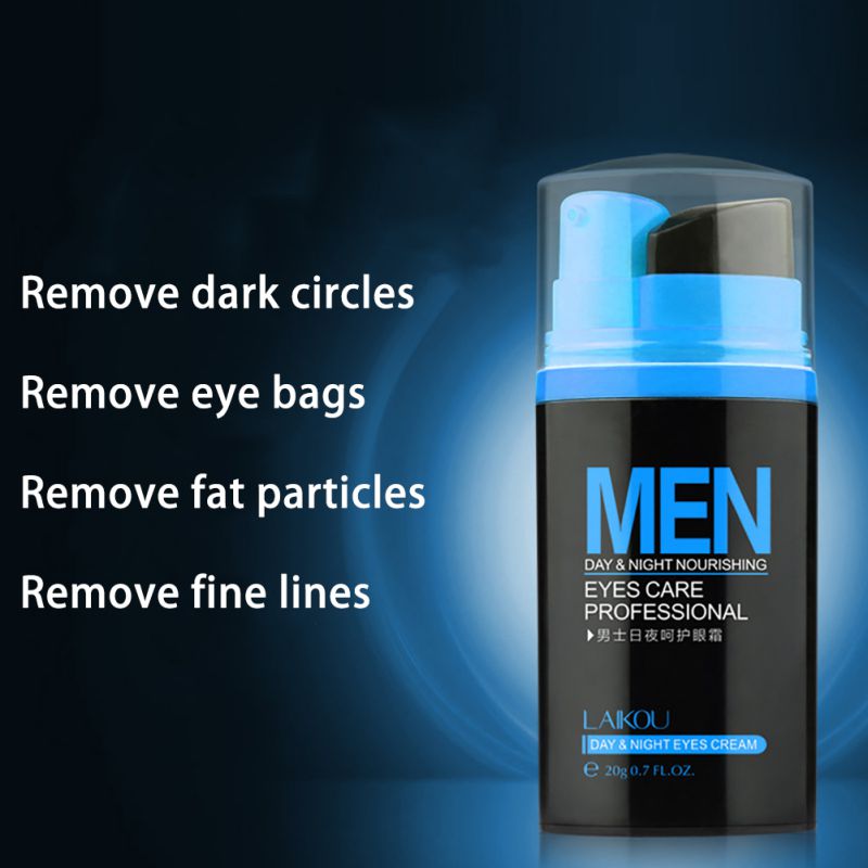 Men Day and Night Anti-wrinkle Firming Eye Cream Skin Care Black Eye Puffiness Fine Lines Wrinkles Face Care Cosmetic 20g