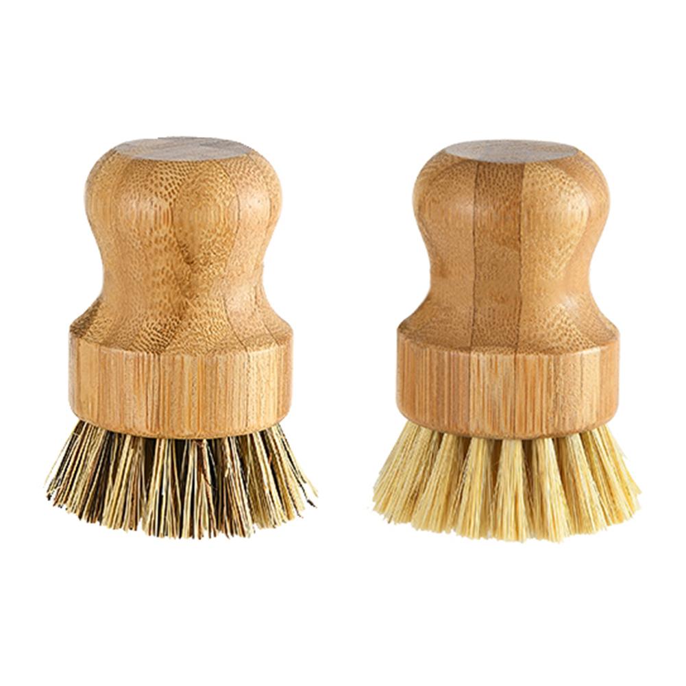 Bamboo Pot Brush Kitchen Pan Dish Bowl Washing Cleaning Brush Household Cleaning Tools Dish Brush Kitchen Supplies