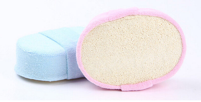 Candy Color Fresh Natural Loofah Spa Body Effective Exfoliator Scrubber Pad Sponge Face Body Bath Shower