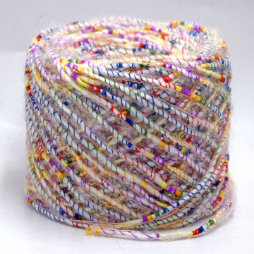 Fashion New 250g Health Wool Acrylic Cotton Gold thread Blended Fancy Yarn for knitting colorful knit crochet thread Z3938