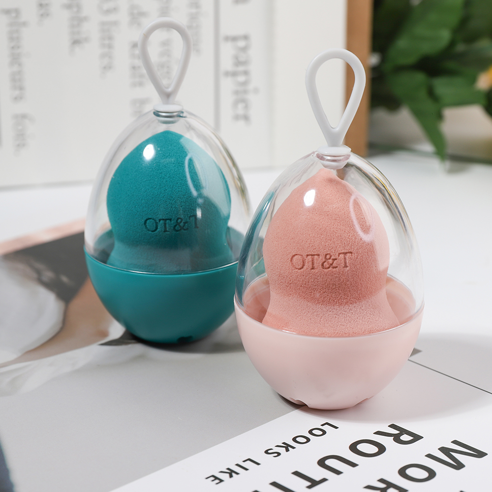 OT&T Makeup Sponge Professional Cosmetic Puff with Makeup Sponge Holder for Foundation Concealer Cream Makeup Soft Water Puff