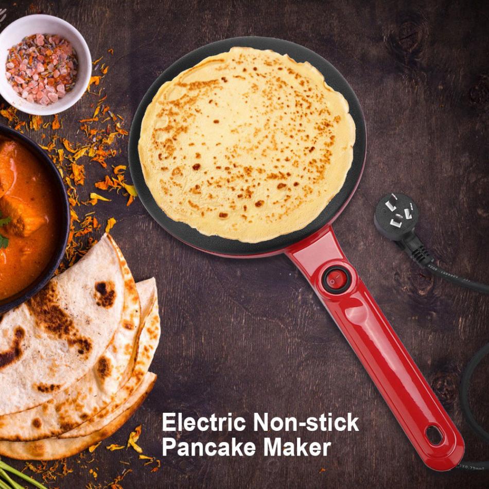 220V 900W  Electric Crepe Maker Round Non-stick Pancake maker Crepe Maker Kitchen Frying Pan Roll Cake Maker Baking pan