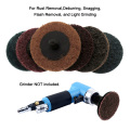 35/46/52PCS 2 Inch Sanding Discs Roll Lock Surface Conditioning Discs, R-Type Quick Change Disc with1 Disc Pad Holder