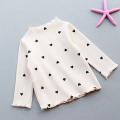 Bear Leader Girls Lovely Heart Print Sweaters 2021 New Autumn Kids Baby Cute Pattern Clothing Fashion Clothes Casual Outfits