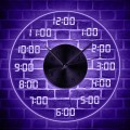 Analogous Digital Wall Clock with LED Backlight Humorously Designed Numbers Display Acrylic LED Lighting Wall Clock Night Decor