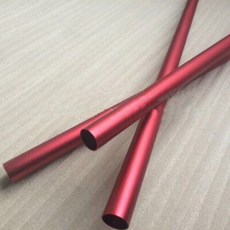 1Pcs 2mm-6mm inside diameter custom made Oxidation Aluminum tube hollow pipe duct vessel 300mm L 6mm-7mm Outer diameter Red