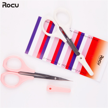 1pc Makeup Scissors Small Stainless Steel Eyebrow Eyelash Nose Hair Scissor Sharp Tip Skid Handle Facial Trimming Beauty Tools