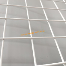 White PVC coated metal grid panel wall decor