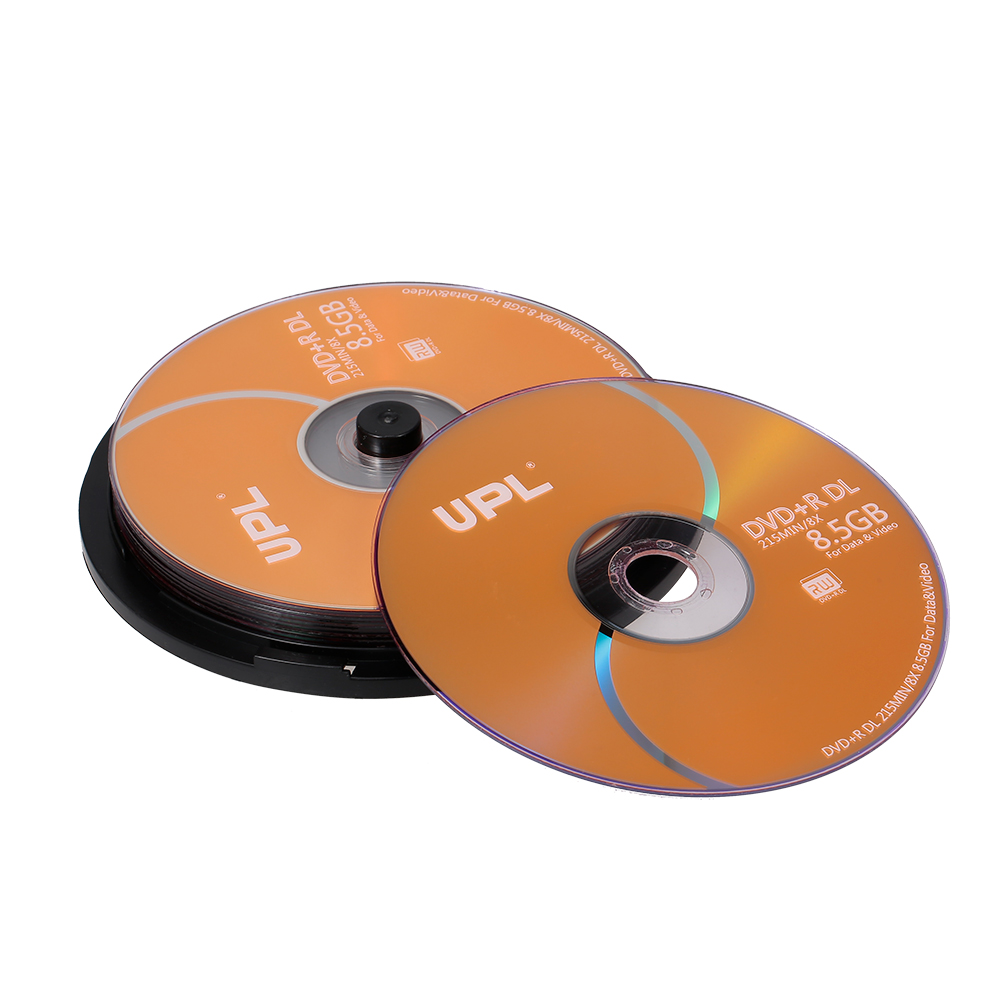 10PCS 215MIN 8X DVD+R DL 8.5GB Blank Disc DVD Disk For Data & Video Supports up to 8X DVD + R DL recording speeds